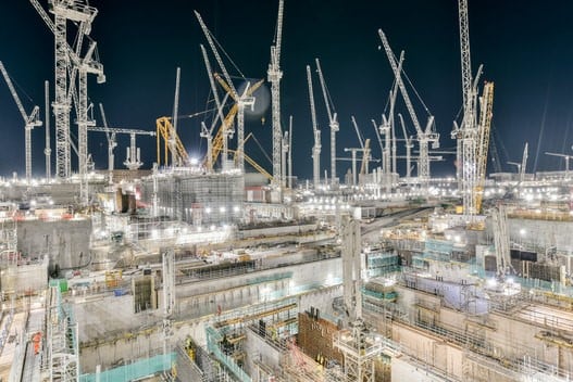 image of hinkley point c, EDFs power station during construction