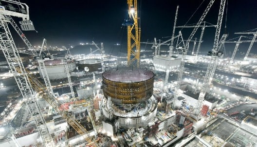 EDFs power station, HInkley POint C during construction