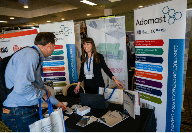 adomast stand at the precast expo